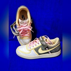 Nike Vandal Low Women's 312592-172 Summit White Yellow Pink Green Size 8, 2007